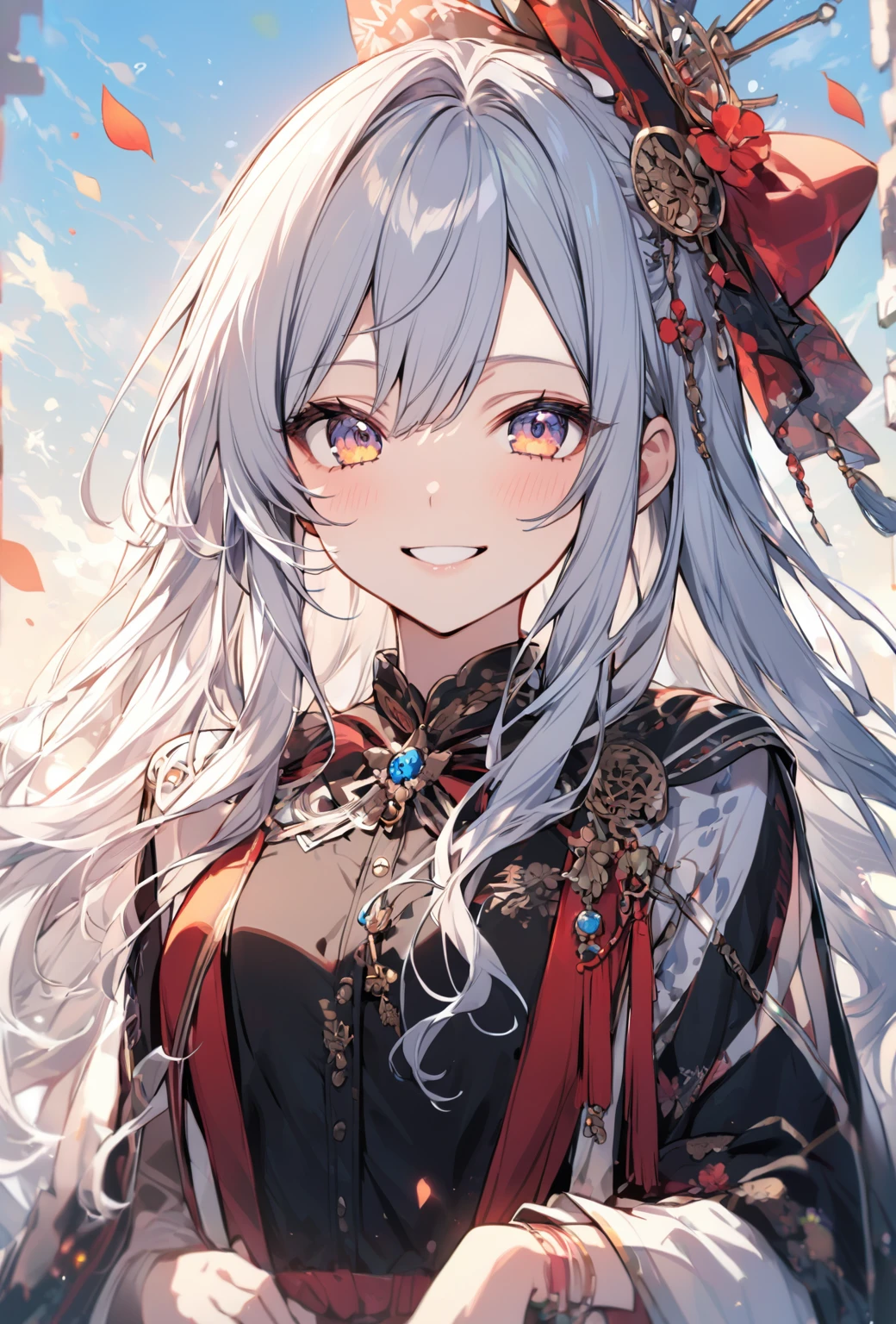 smile,Long Hair