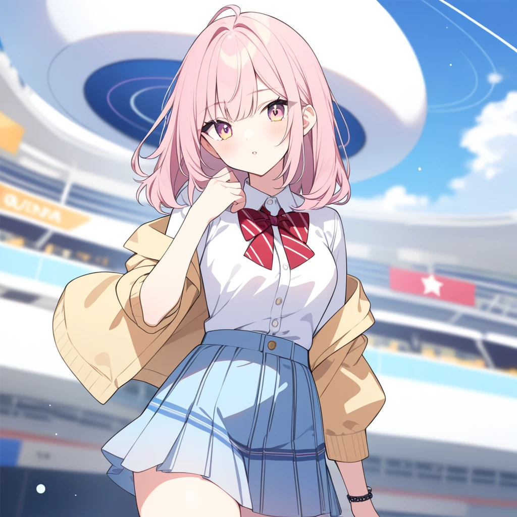 High quality,Planets girl,Casual outfits with skirt