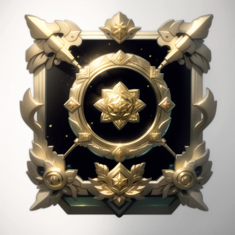Game Icon，Gold frame，Rosette