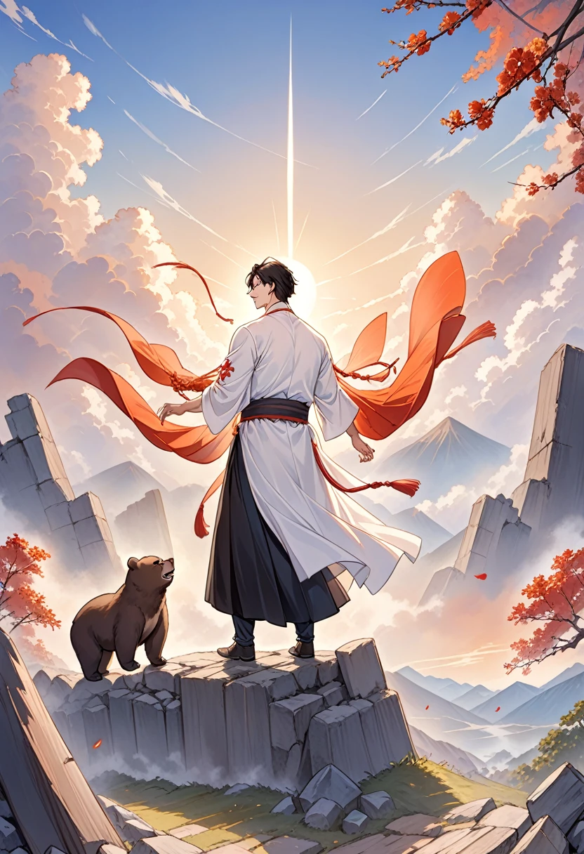 When the last ray of sunset shines on him,The battlefield gradually calmed down,Li Tie stands on the ruins,Looking at the dawn of peace gradually rising in the distance,Complex emotions surge in my heart。He knows,War is cruel,But it is these unyielding struggles,Only in exchange for the peace of the afterlife。And he,This muscle man、Round inch、A bear-like man,Will be forever remembered on this land,As the embodiment of courage and sacrifice