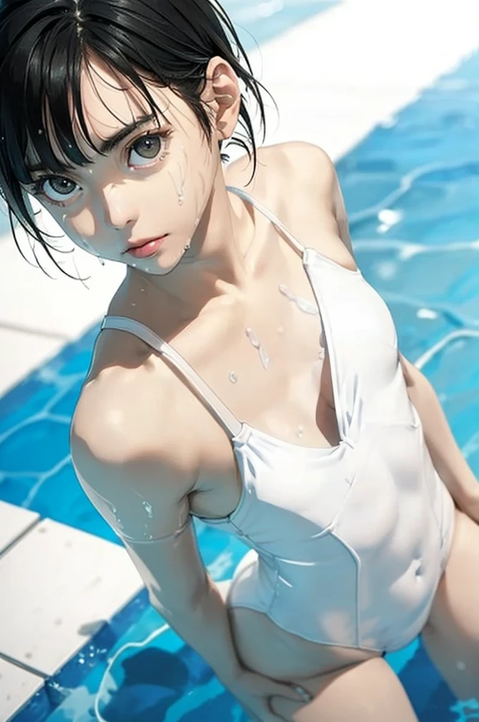 White swimsuit