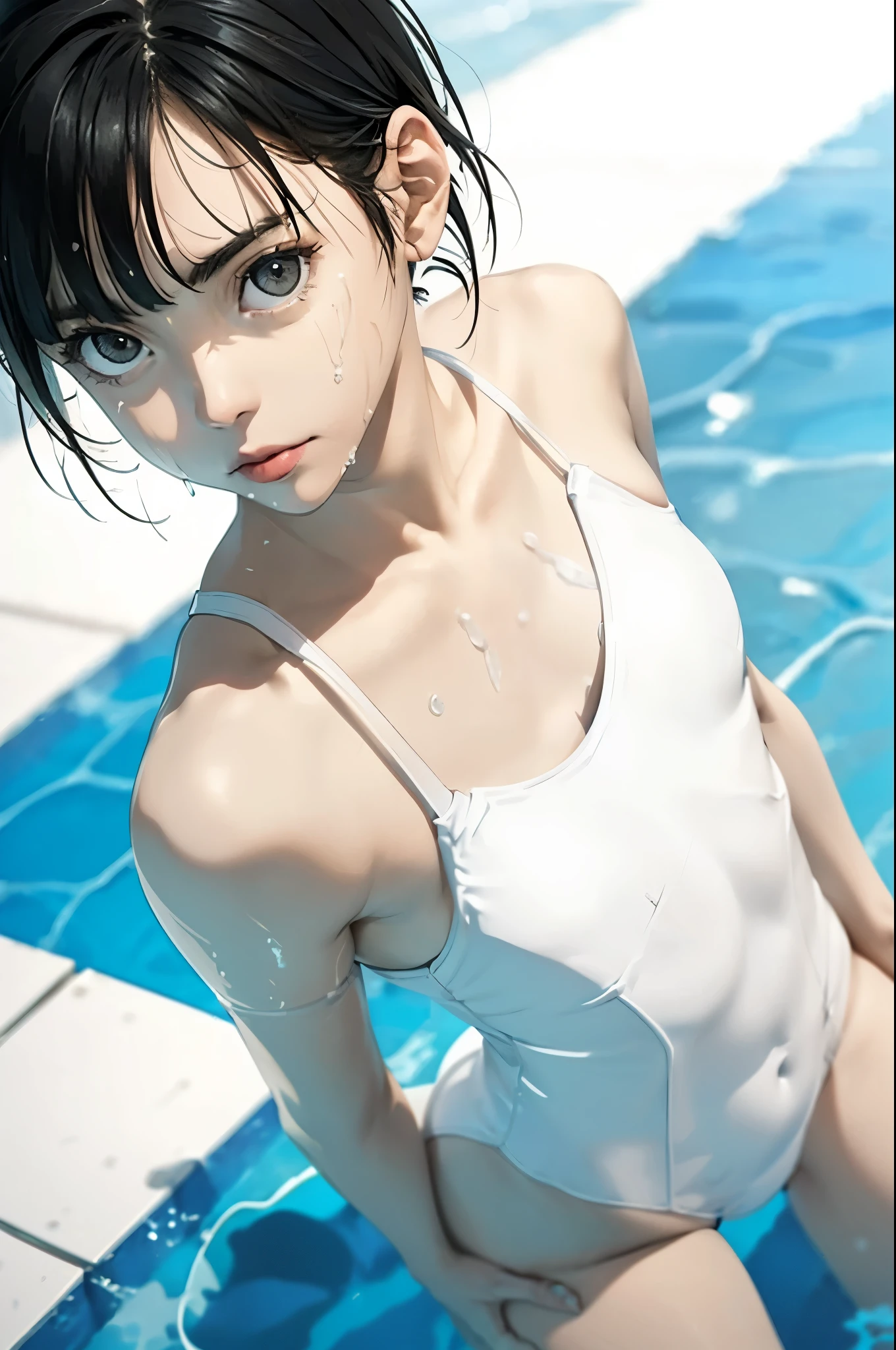 White swimsuit