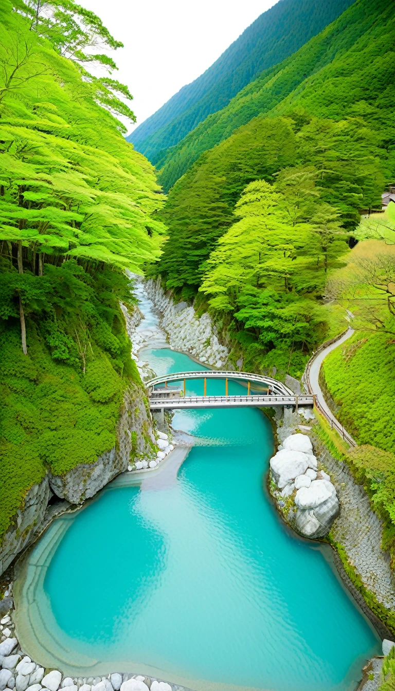 A popular hot spring resort at the entrance to Kurobe Gorge。
Perfect for relaxing after exploring the valley.、Many inns offer hot springs。