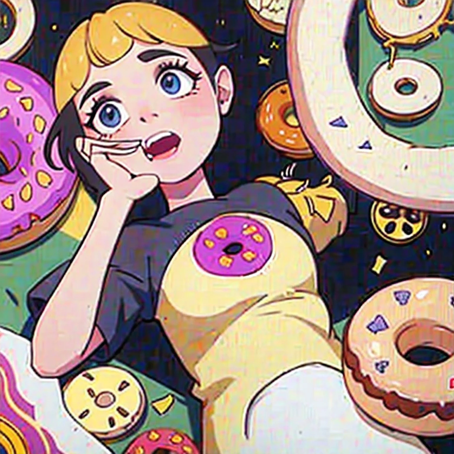Eat donuts