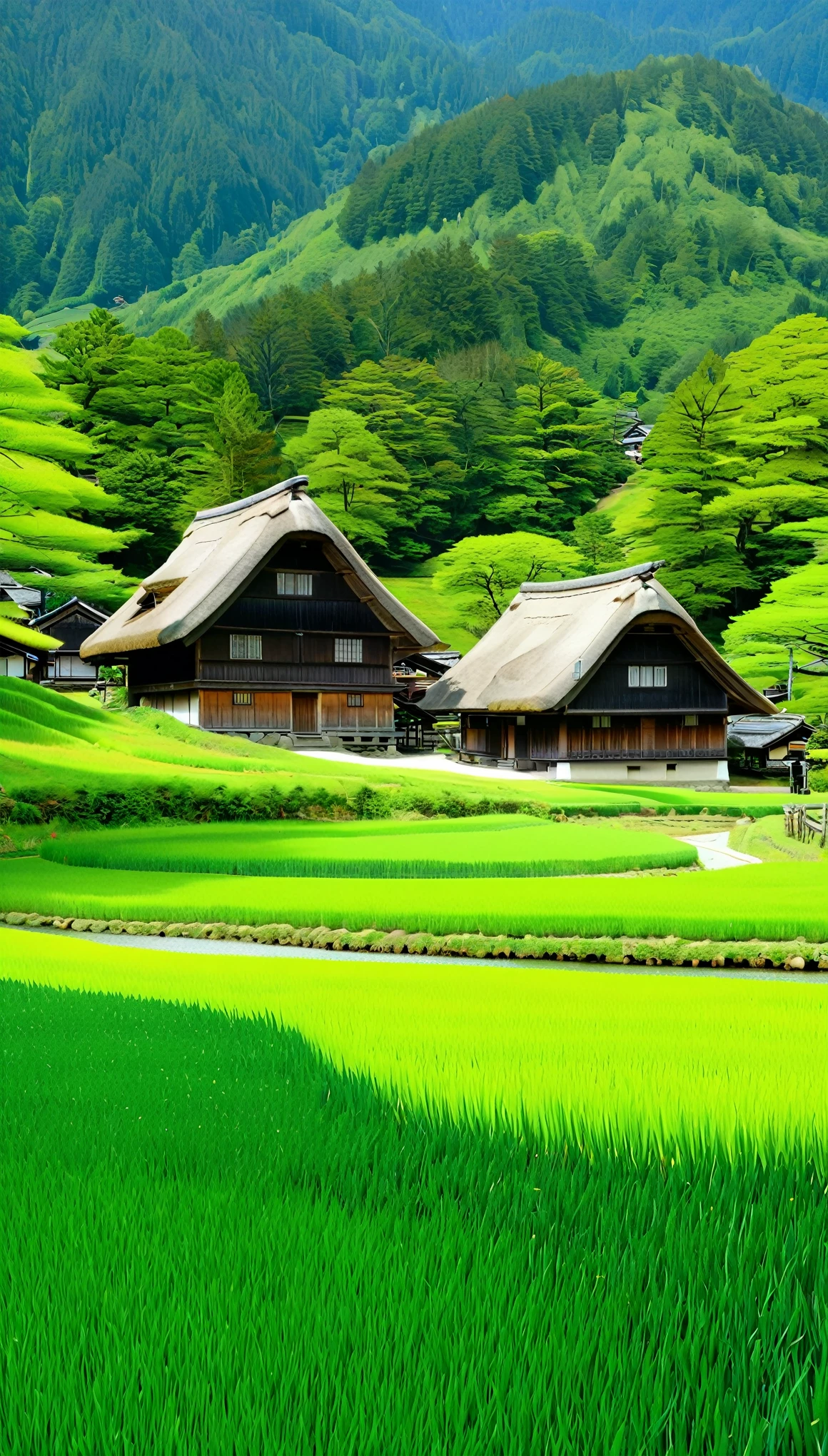 In parts of the Gokayama region、Fewer tourists than Shirakawa-go、You can enjoy a quiet atmosphere。
Traditional thatched roof houses are preserved.、It has a charming atmosphere。