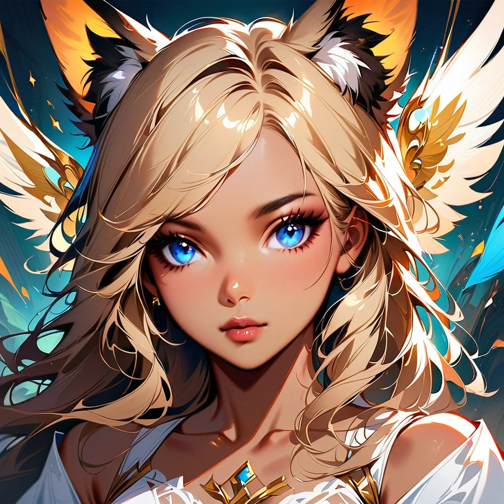 (Beautiful woman), full body view, a close up of a woman with long blonde hair holding a cell phone, inspired by Magali Villeneuve, fantasy art portrait, fantasy portrait art, detailed matte fantasy portrait, alice x. zhang, fantasy portrait, epic fantasy art portrait, beautiful fantasy art portrait, magali villeneuve', graphic artist magali villeneuve, fantasy genre portrait, epic fantasy digital art style