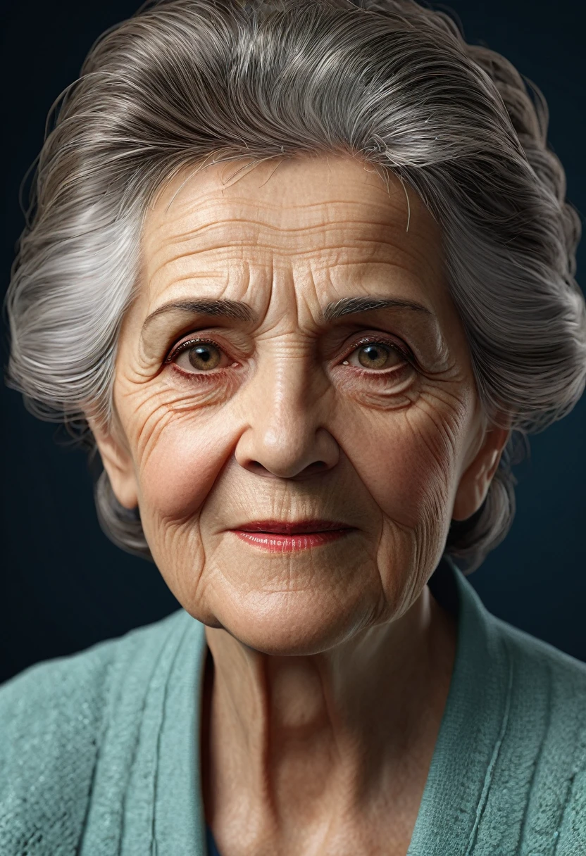 Older-aged woman (8k, hyper detailed, realistic), best quality, ultra detailed, highres, high-resolution, 4k realistic, portrait, 8k realistic portrait, unity 8k wallpaper, extremely detailed