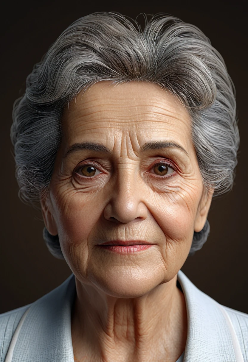 Older-aged woman (8k, hyper detailed, realistic), best quality, ultra detailed, highres, high-resolution, 4k realistic, portrait, 8k realistic portrait, unity 8k wallpaper, extremely detailed
