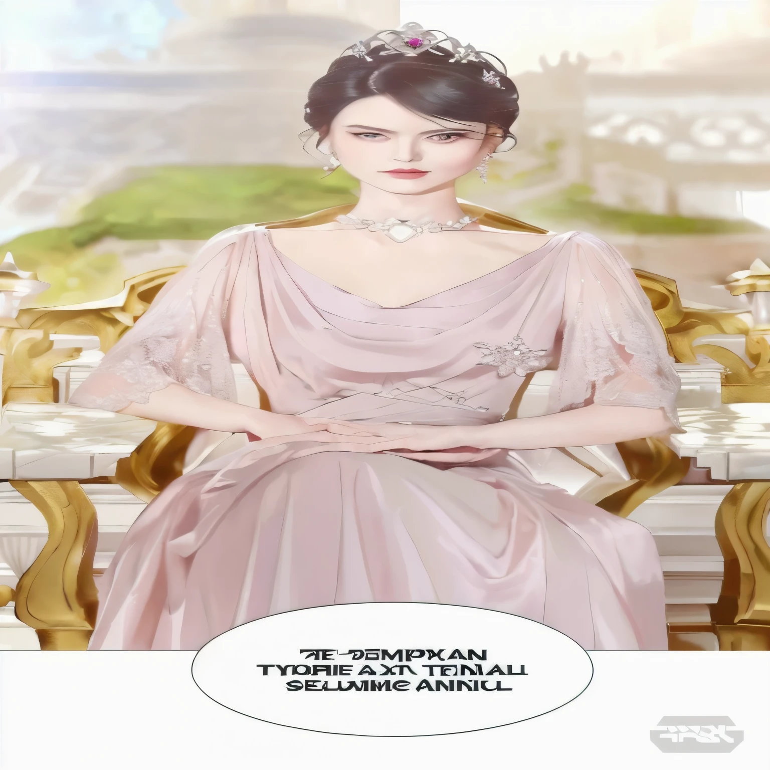 a picture of a woman in a dress sitting on a throne, ((a beautiful empress)), a beautiful empress, elegant woman, delicate androgynous prince, lovely languid princess, royal elegant pose, princess portrait, palace