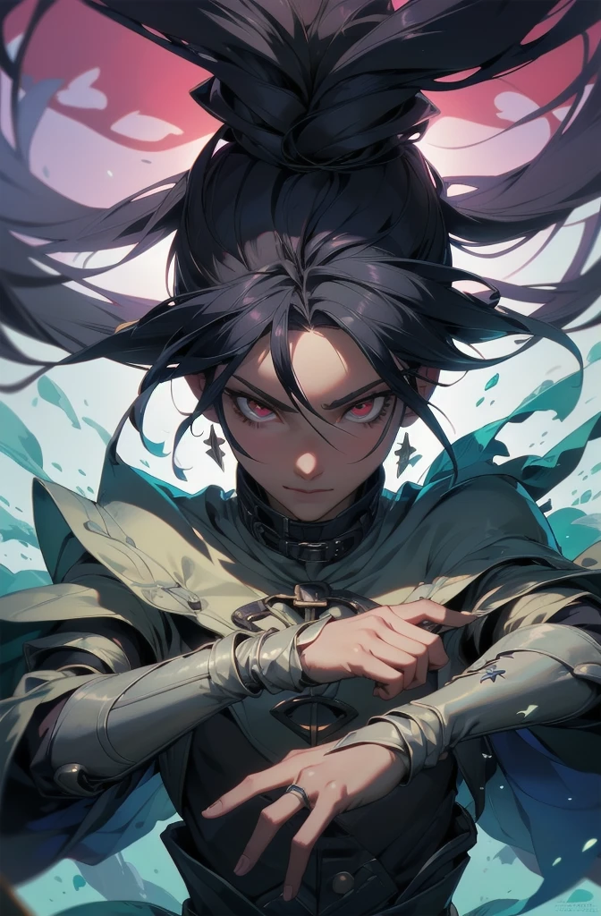 (Abdominal musclesurdos, High resolution, Ultra-detailed, High resolution), masterpiece, Best Quality, Final FantasyVII, Vincent Valentine, 1 man only, good looking, Wide range, Black Hair, Bright red eyes, Fine eyes and a fine face, armor, ((Complex weapons)), Sitting on the throne, Leg spread, Influenced smile, Annoying. Final Fantasy, Abdominal muscles, Cool pose, 頭に手を置いてベッドの上のAnime Boy, Beautiful anime poses, Anime hombre good looking, Anime Male Characters, Amazing anime 8k, Detailed Anime Character Art, Concepto de anime High resolution Anime MacManus, Anime Boy, ikuto yamashita, CG animation soft art, Manga wallpapers 4K, Inspired by Hiro Yamagata, Anime Wallpaper