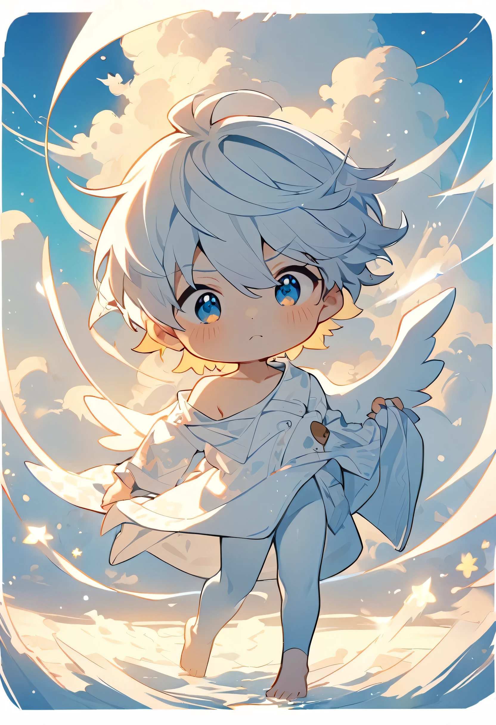 Little boy,boy,cute,Thin,struggle,Everlasting,illumination,charming,boys ,Wearing tights,Full body portrait,smooth,full-body tights,Thin,Wear only pants,outdoor,Small pants,outdoor,Standing,Thin的Little boy,Will magic,White wings,Angel boy,smooth skin,White Effect,cute,Brilliant wings,gentle,Heal the wind,Barefoot,No clothes,No pants,cute,Thin,Brilliant wings