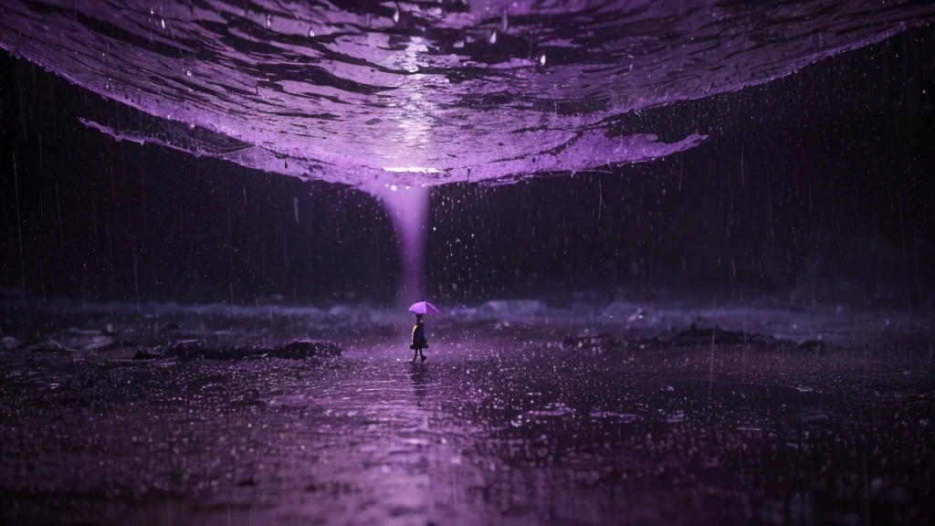rainy day,purple,illustration,animated movie