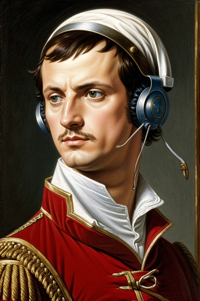 Napoleon with headphones