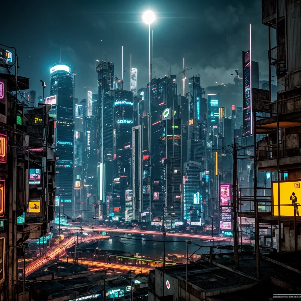 Creates an image of Brazil in the cyberpunk future