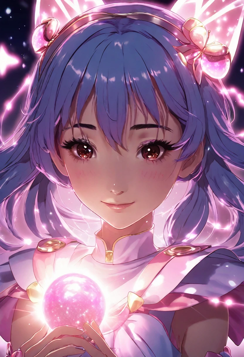 Magical girl transformation scene、Glowing effects