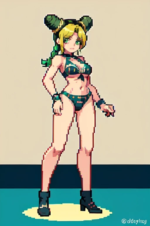 (masterpiece, top quality, Best Quality), pixel,pixel art,1 girl,Whole body,
Jolyne, bikini
