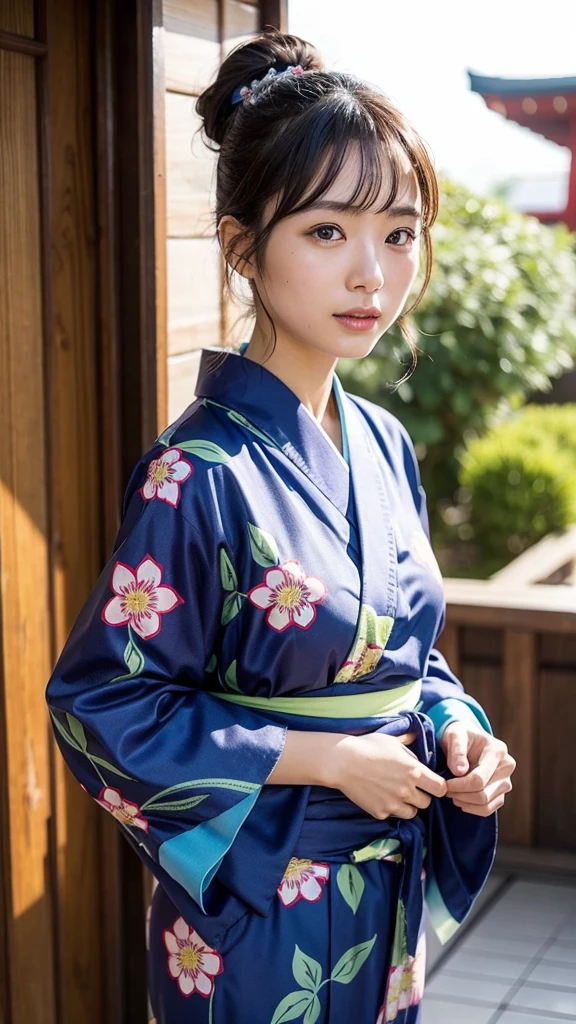 Japanese women、Clothes that do not expose skin、Close-up of face、yukata