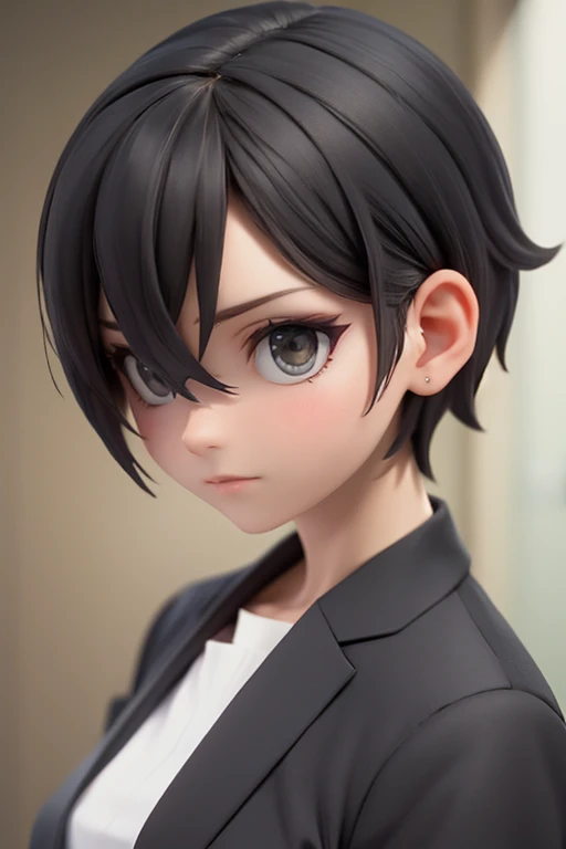 Cool woman,Sharp,boyish,The forehead is visible,Married Woman,whole body,Character portrait,Short Hair,Short Hair,Very Short Hair,slender,Slender,Wet,naked,nude,pants,underwear,全naked