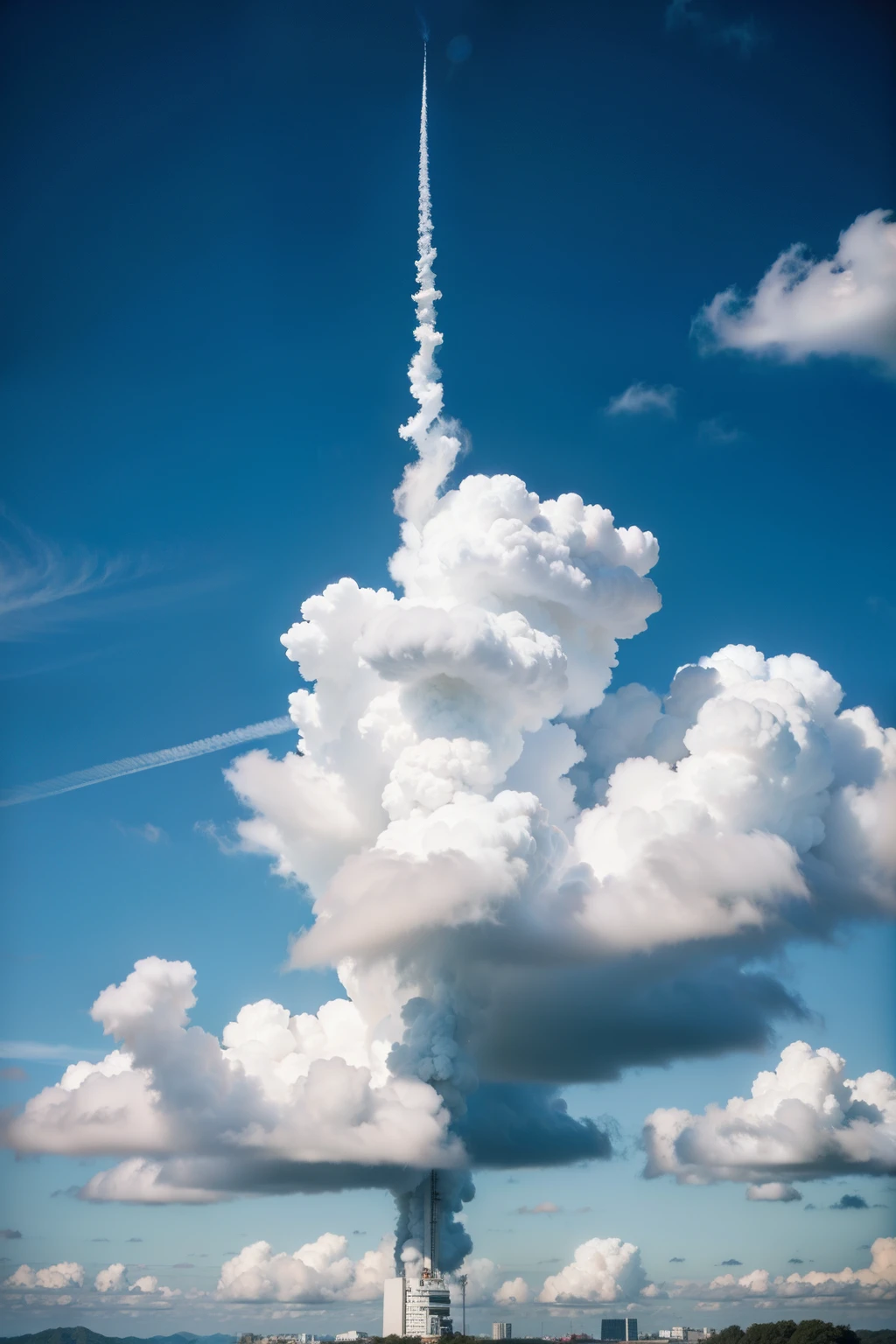 blue sky,White Cloud