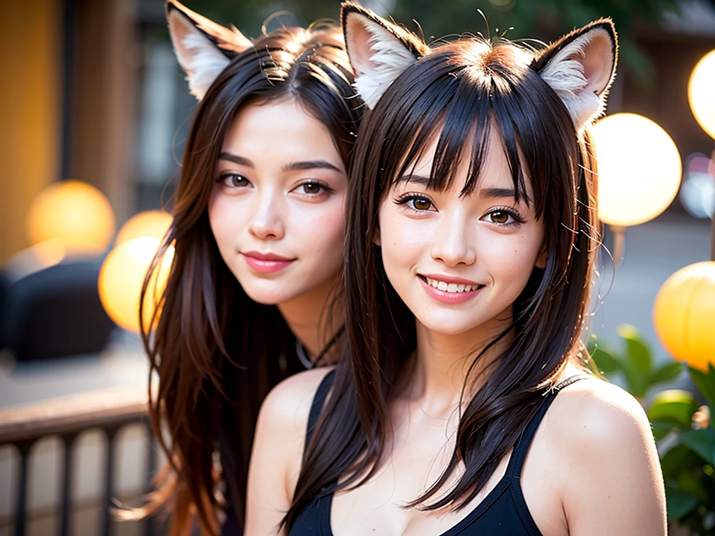 64k, uhd, highest quality, masterpiece: 1.2), (realistic, photorealistic: 1.37), Super detailed, 3 slim beauties, (Slim Face),Happy、 The best smile、Fox face、Berry Short、(Because I&#39;m slender), (brown hair), (shortcut), long sleeve shirt、winter fashion、Colombian、Brazilian、Japanese、Dutch、German、Portuguese、Belgian、Italian、French,Champagne、Sparkling wine、 (burst into laughter), (slim body), (brown hair), (short cut), Neat beauty、cheeks blush a little, (35 years old), 38 years old, alone, A beautiful and detailed night view spreads out outside the window.., restaurant, Wine glass sitting, At night, in a prominent place (from the Upper body) nova frog style, actress, model, Upper body, White wine, slim, wine glass, Super Clean Night View, wine glass Put in the Middle, Happy smile, (smile: 1.15), 