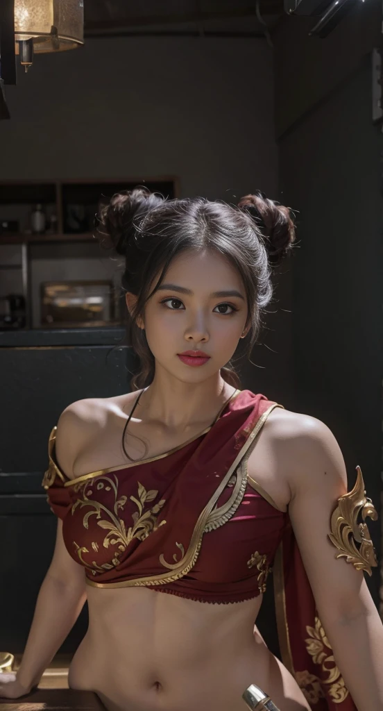 ((BEST quality, 8k, Masterpiece:1.3)), up p er body,, Sharp focus:1.2, Beautiful Wom an with perfect figure, higly detailed faci al and skin teksture, Detail eyes, double e yelids, interior view, ferpect lightning,