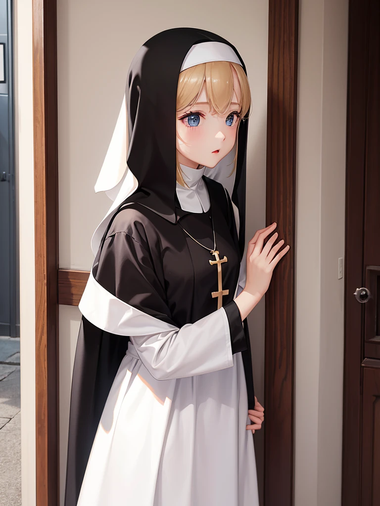 saint、A girl dressed in a nun&#39;s outfit、Abandoned Research Facility、Armament、end of the century、Android