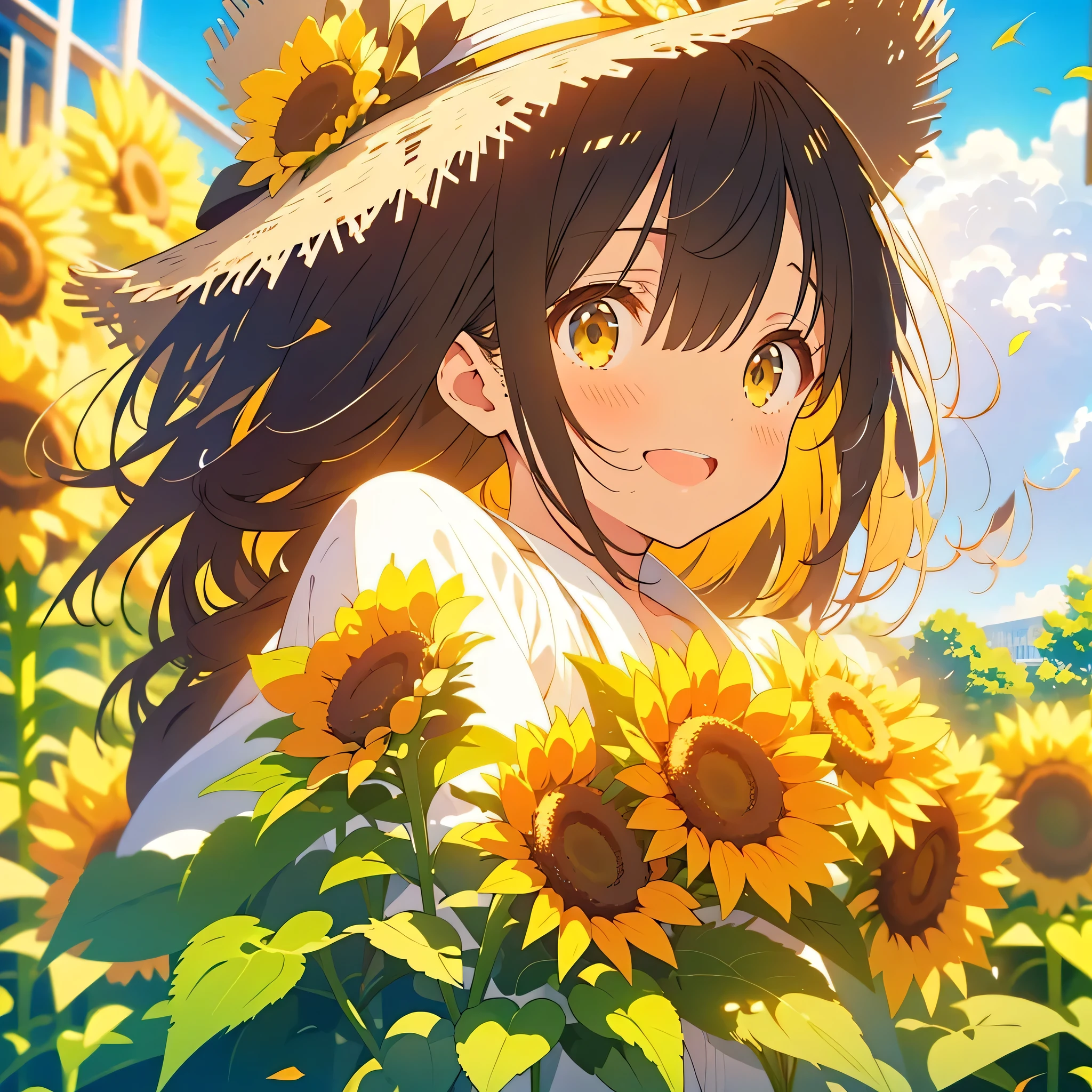 Close your mouth、smile、cumulonimbus、blue sky