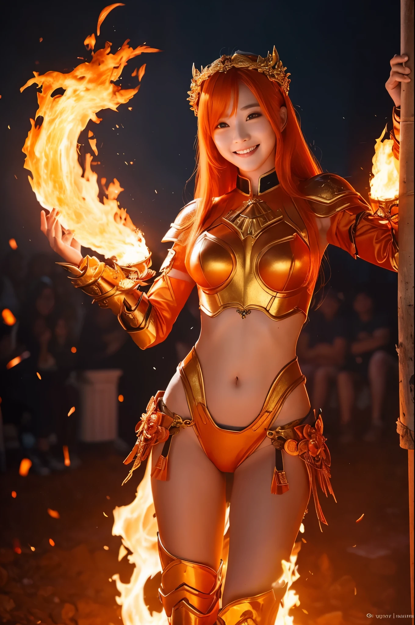 Professional , masterpiece、top-quality、photos realistic , 、top-quality、超A high resolution、(Photorealsitic:1.4)、Raw photo、depth of fields (Gemstone Gold Metal Body:1.9),(Matte White、Toostock、heavy breasts、(cleavage of the breast)、(((Micro Bikini Armor))),(Detailed Dragon Armor)、(Have the strongest weapon)、((Random Hairstyles 1.6),爆乳,)explosions、intense fighting、(Precipitous cliffs),Dragon Gold Weapon,Mystical expression、Particles of light、Fight dragons、(Detailed Dragon Helmet),Gorgeous Silver Weapons ,(( Dragon's dense and gorgeous sword)) , Beautiful knife ,warhammer 40k ,Detail and gorgeous tiaras、((Pink hair))、(Castle background)、、((Gangle's forest background))、Beautiful Caucasian beauty、1a person、dynamic ungle,(((With detailed shielding)))、Smaller head、A smile、Castle background、Thin and beautiful female hands、cleavage of the breast、Soldier in iron armor on background、Mystical expression、Light Effects、intense fighting、Wind-effect、magic circles、With the legendary magic wand、(huge-breasted)、Toostock、Colossal tits、