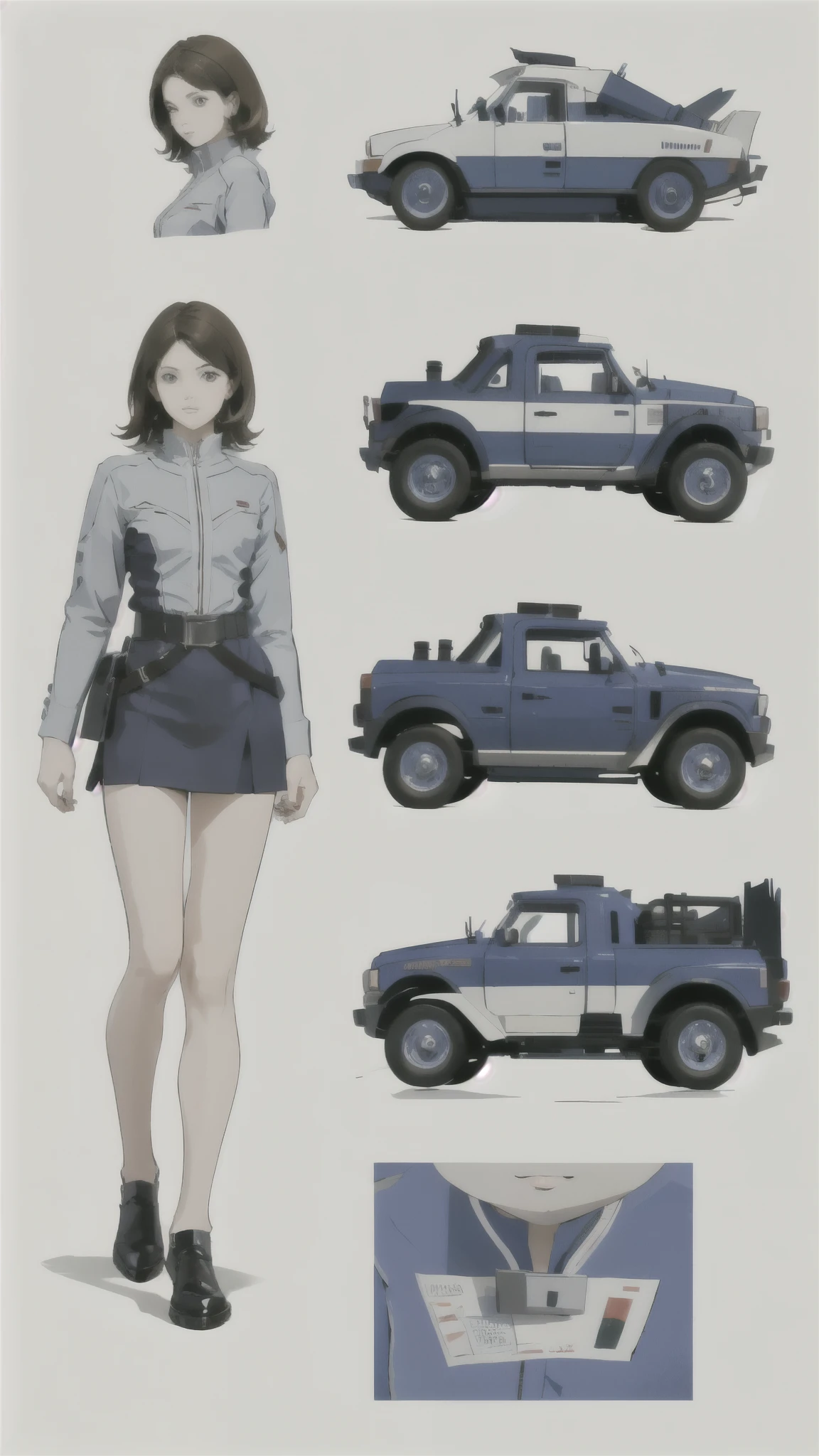 Ann、militaryru、detailed、masterpiece、Reference Art、Reference Sheet、Multiple Views、Reference Sheet、Model Sheet