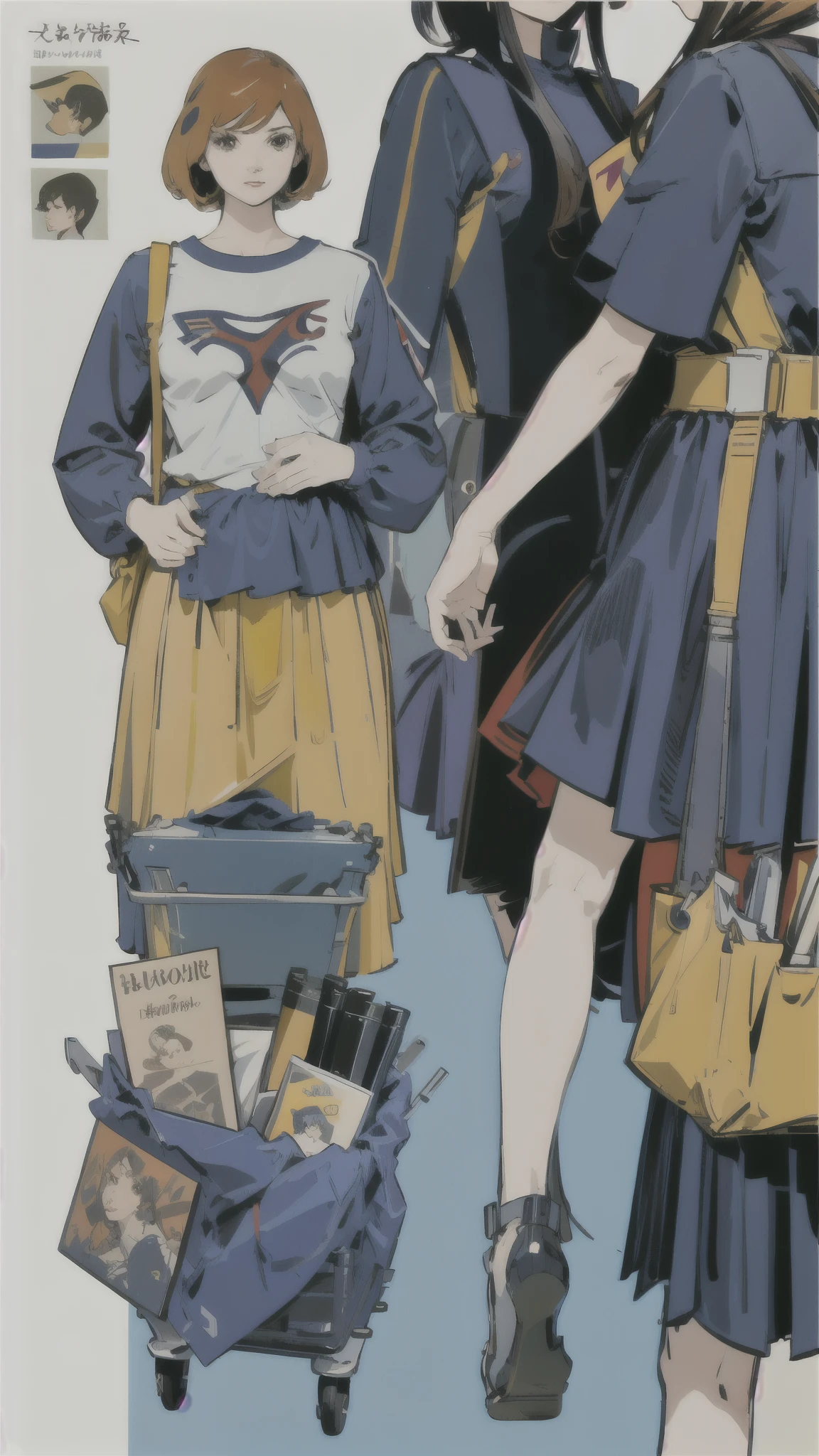 years_CLASSIC_Jun Gatchaman_Own Wife、militaryru、detailed、masterpiece、Reference Art、Reference Sheet、Multiple Views、Reference Sheet、Model Sheet