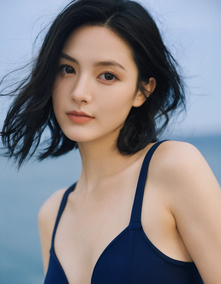 Quite a bit body, photo of a gorgeous young woman in a Glamorous outfit, beautiful face Japanese girls, still from the film, ((solo)), (Marion Cotillard look alike face: 0.7), 1girl, tina branford, green hair, violet eyes, blue camisole, dark blue denim jeans, (medium breasts), (petite body:1.2), messy hair, tired, evil smile, head turned, gym, leaning on wall,
score_9, score_8_up, score_7_up, (masterpiece, best quality, very aesthetic, ultra detailed), intricate details, beautiful face, detailed eyes, detailed background, granblue_fantasy_style_xl, expressiveh, light from above, shiny skin, oiled skin,, Leica SL3, Summicron-SL 75 f/2 ASPH, kodak gold 200 film, dynamic action pose,