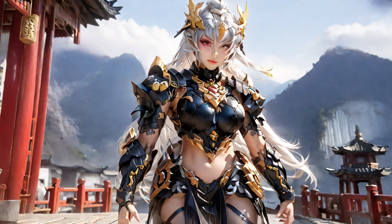 high quality,HD,16K,Sharp Line,1 Girl,fantasy, (Fire Spirits),Pretty Face, Large Breasts, Beautiful legs,In the mountains,Focus Girl,detailed Pretty Face,Detailed clothes,beautiful eyes,Cool,Sexy,Dynamic Angle,穿着华服的神明Strike a pose拍照, Ancient mysterious sexy goddess, Traditional beauty woman, Beautiful female warrior god of war , Beautiful sexy goddess, Gorgeous role-playing, high, Beautiful young girl, Beautiful woman, 华丽Beautiful woman, Complex clothing,Chinese Mystical Aesthetics, Beautiful Asian ancient mysterious girl, Extremely detailed shot of the goddess, Jaw-dropping sexy beauty, Big breasts deep neckline sexy belly button(butt), (bedroom), (Sexy Girls), masterpiece, best quality, Bangs, blush, Chest, clavicle, Eyebrows visible through hair, (Gradient red and gold hair), Jewelry, Long hair,Bright Eyes, ring, (solitary), illustration, fashionable, miss, Strike a pose, background, element, confident, Express, Accessories, majestic, striking, key point, Dynamic poses, ((plump)), (black))Woman in transparent dress,Viewer,(((Full breasts, Keeley University))),Slim waist,(Navel exposed,Bare waist), Long hair, extreme detailed details, 详细的fantasy艺术, Stunning character art, Beautiful and exquisite character art, Beautiful transparent dress, Very detailed, Large Breasts,Chest,Golden ratio figure,Beautiful figure,Ultra wide-angle shooting,Full body shot拍摄,Body close-up,Full body shot,Wearing a pleated tulle skirt,柔和动漫illustration, 柔和的深色background,Fujifilm XT3 Clear focus, f 5.6, High Detail, Clear focus,(Wearing openwork clothing),, (Natural light), (Tempting)translucent, Good velvet quality, Compared, Divine Light,, Silver hair, 天空background, Absolute Strength,Female Shinmei,穿着性感丝绸的Female Shinmei,,Large Breasts,Chest,Golden ratio figure,Beautiful figure,Ultra wide-angle shooting,Full body shot,Body close-up,Full body shot, Wearing a tulle dress, Model shooting style, Large Breasts,饱满Chest,Golden ratio figure,Beautiful figure,(Extremely detailed CG 8k wallpaper unit), The most beautiful artistic photos in the world, , 8K 超HD, ) on the beach,Sexy lazy posture,Sexy seductive expression,best quality,masterpiece,Ultra-high resolution,(Practical:1.4),original photo,Ultra-high resolution