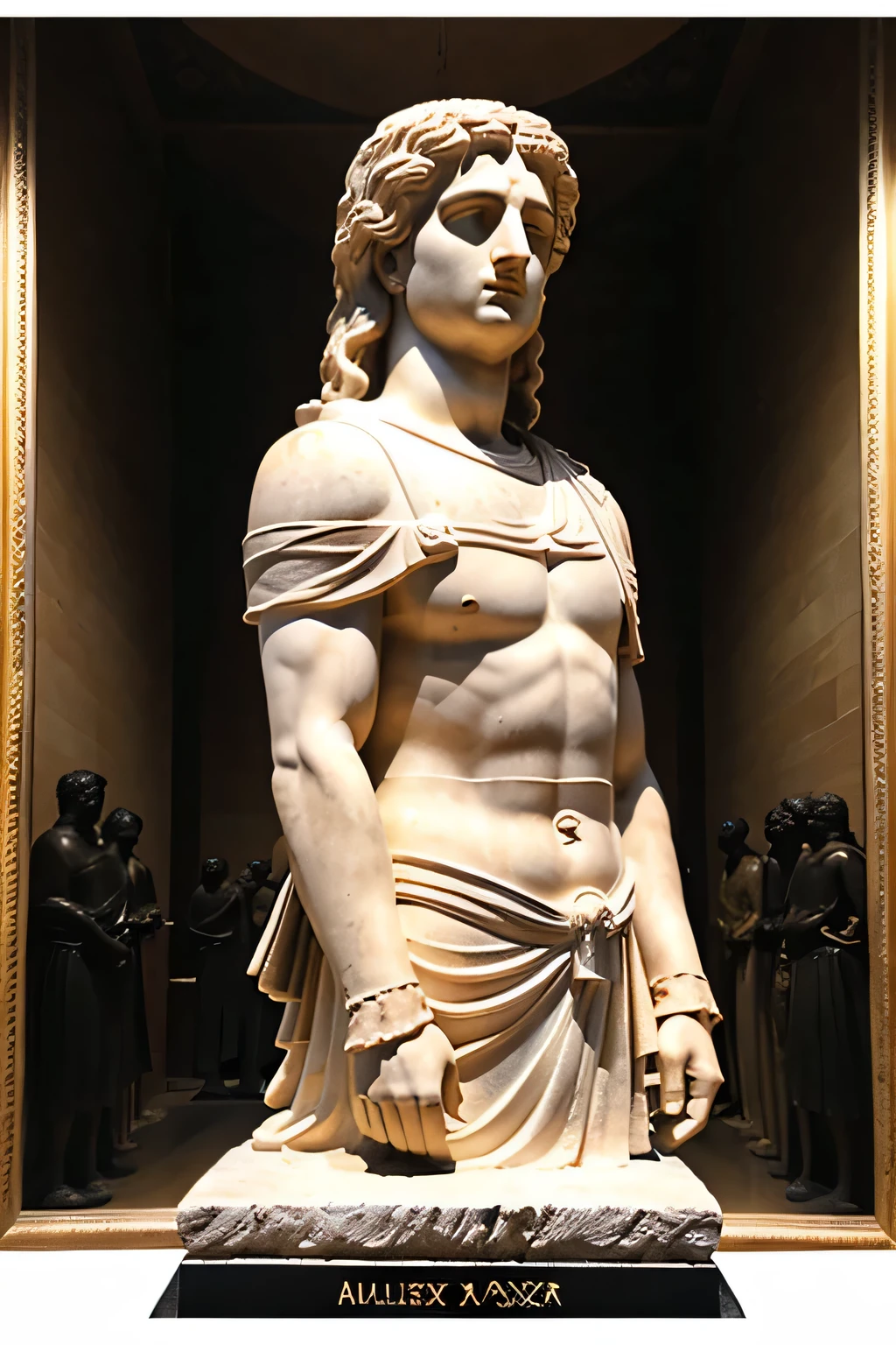 ((best quality)), ((masterpiecAlexander the Great, born in 356 BC in Macedonia,e)), (detailed), 1girl, off-shoulder sweater,