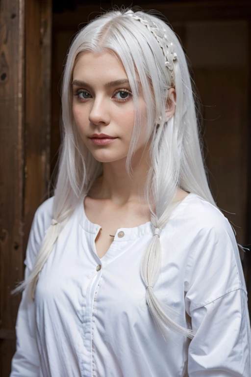 girl of Slavic appearance height 165 white hair