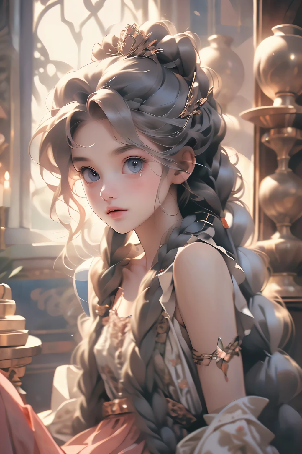 ((best quality)), ((masterpiece)), (detailed), 1girl, off-shoulder baggy sweater,clothes too big, exposing,(little chest),(big forhead:1.2),(beautiful big eyes:1.3),extremely detailed cute anime face, (((flat chest))),((((long twin braids,tight braids,long braid,braided hair,long hime cut,colored inner hair)))),intricate eyes,beautiful detailed eyes,symmetrical eyes,(((detailed face))),beautiful detailed lips,(nsfw)), ((downblouse, upskirt)),(baggy, sagging clothes, upskirt, downblouse), dynamic pose,looking at viewer, (((embarrassed))),(horrified expression),(crying),highres,(best quality),(ultra detailed,extremely detailed),perfect face details, ((masterpiece:1.4, best quality))+, (ultra detailed)+, long twintails, cute girl,blue clothes, (flat chest:1.3), NSFW, small breasts, prominent collarbones, skinny arms, flat stomach, visible hip bones, long hair, red hair, white hair, blonde hair, dark hair, ponytail, thick ponytail, heavy ponytail, small breasts, NSFW