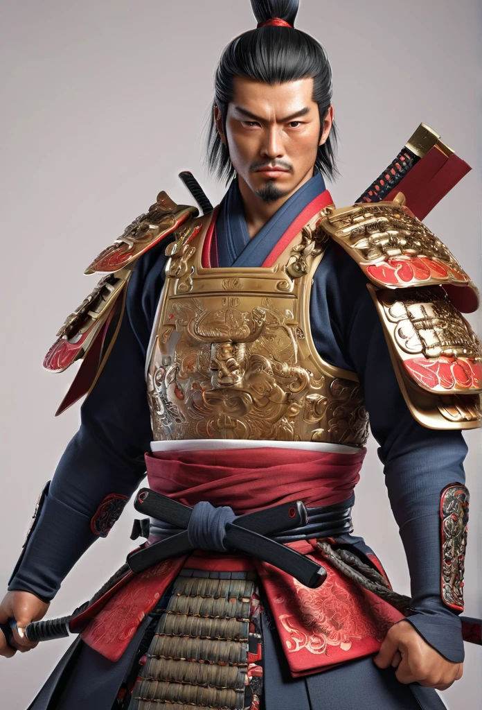 samurai, 1boy,by Artgerm, best quality, masterpiece, Representative work, official art, Professional, Ultra intricate detailed, 8k