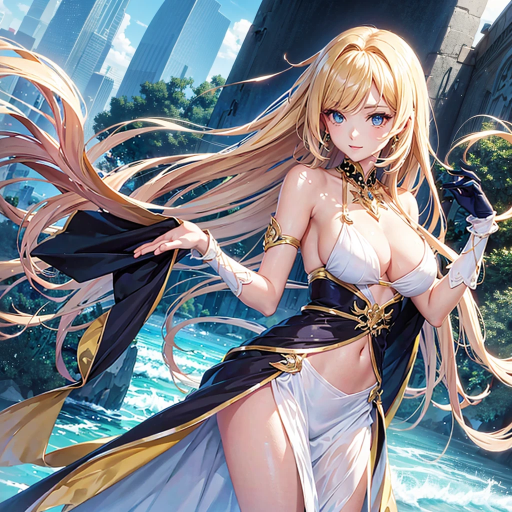 Anime style beautiful woman
