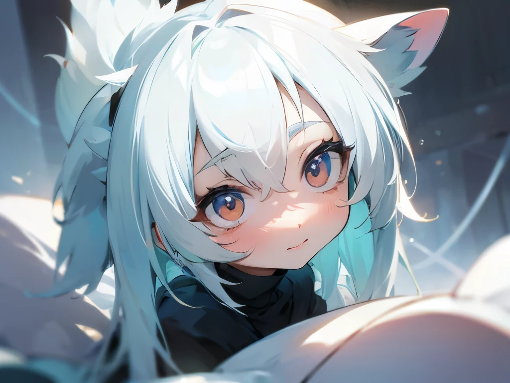 A cute little creature with big white eyes, your body feels like a dense fog