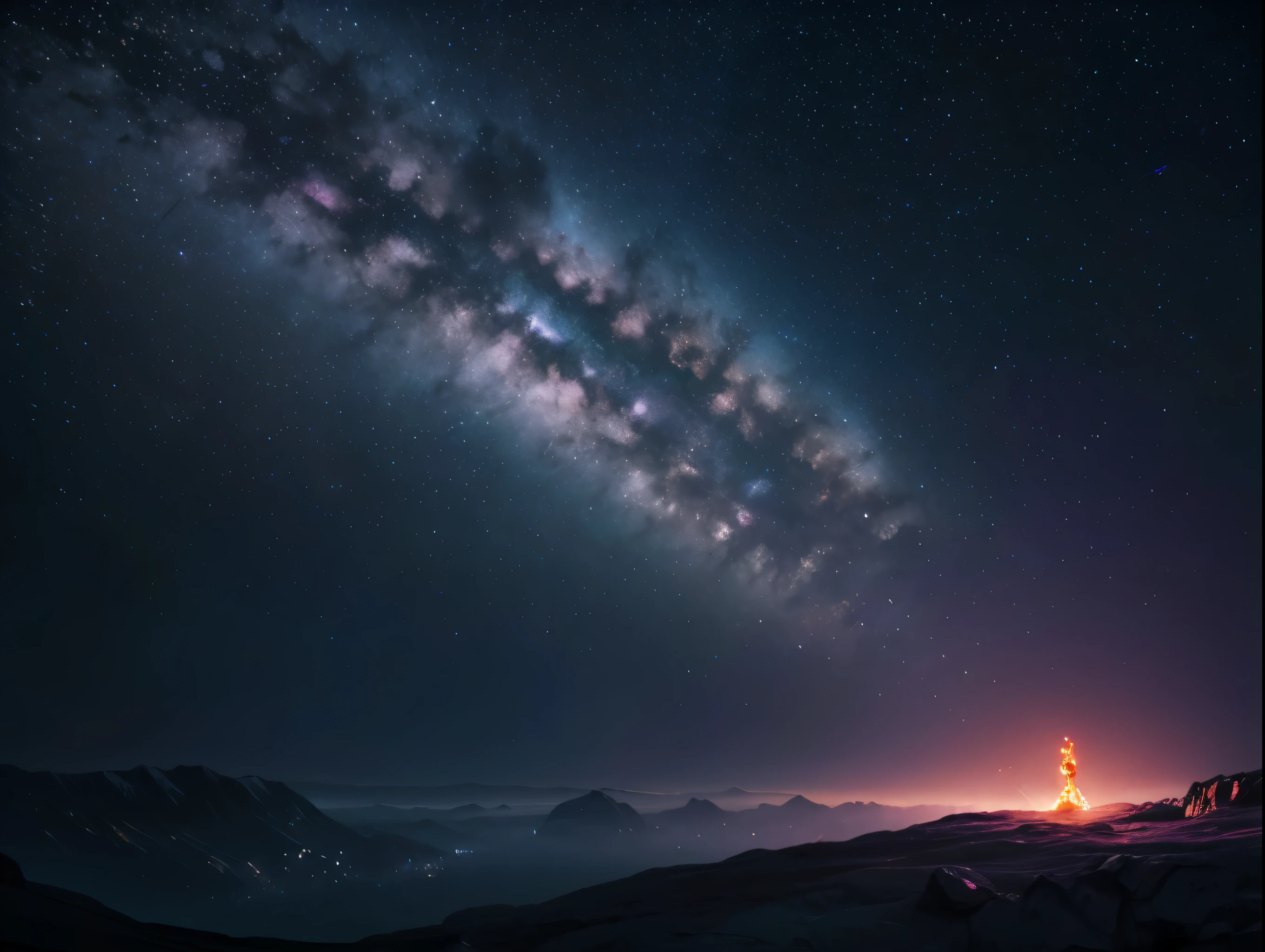 a sparkling star, a glowing celestial object, radiant and luminous, shining brightly in the night sky, a captivating cosmic phenomenon, a stunning astronomical wonder, detailed realistic rendering, hyperrealistic, 8k, photorealistic, highly detailed, volumetric lighting, dramatic chiaroscuro, deep space background, glistening surface, intricate textures, mesmerizing aurora, ethereal and mystical, vibrant colors, neon-like glow, dazzling shine, dramatic contrast, cinematic lighting, dramatic composition
