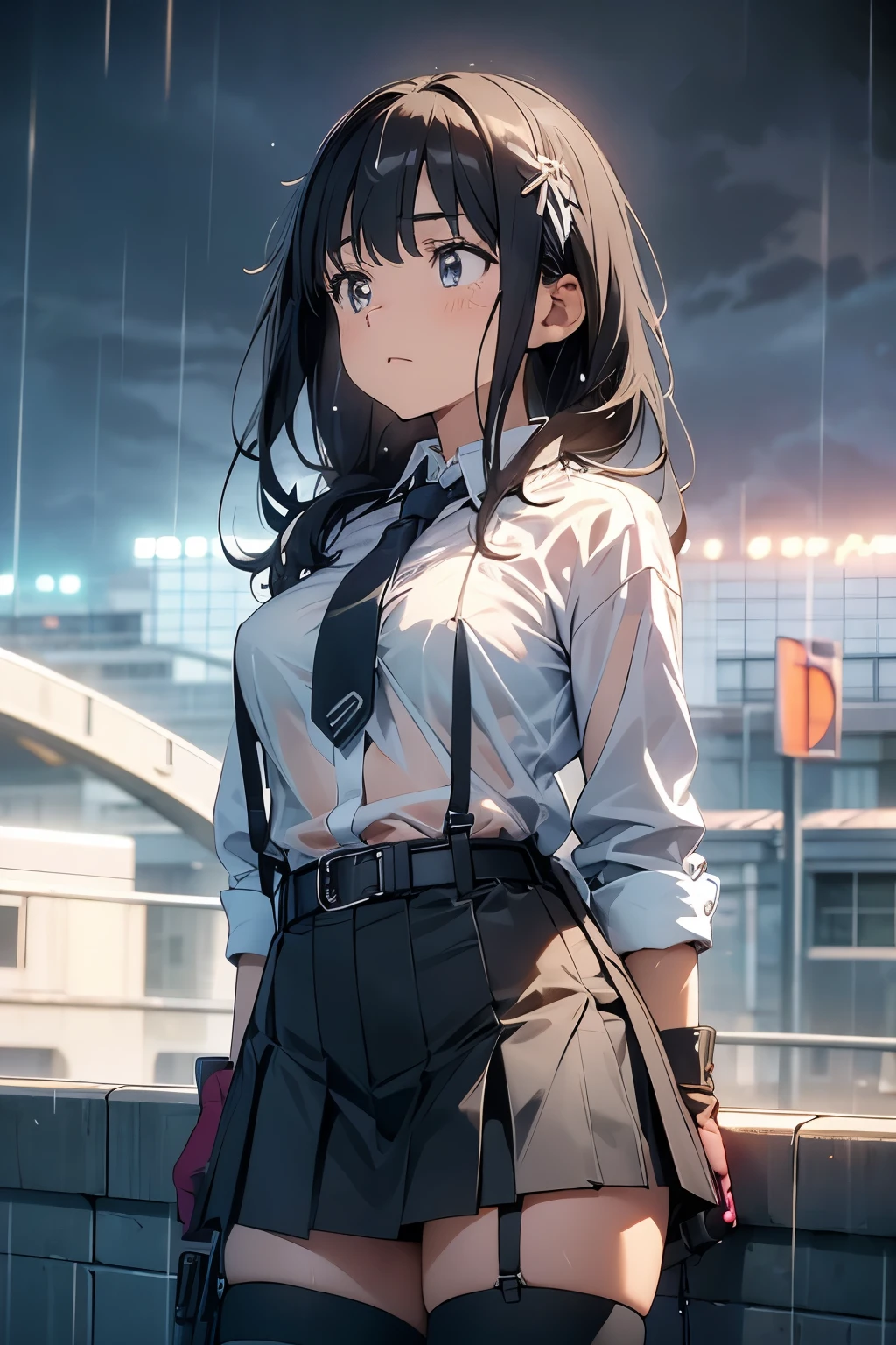 1 female, , high quality, masterpiece, Ultra-high resolution, , Cinema Lighting, , , 1 female, , high quality, masterpiece, Ultra-high resolution, , Cinema Lighting, , , And the suspenders with the cranes flying Moderate breasts Large Breasts Small face holster Lying in bed Looking up Sweat belt summer 脇Sweat Black Hole Gloves suit garterbelt Leg Links ズボンにbelt holster Hands behind your back Anxious expression Looking up Anxious face Knee-high Knee socks Knee-highソックス garterbelt garter ふとももにgarterbelt Checkered mini skirt Necktie Headband ribbon Panty shot スカートの隙間 Armament Handgun handcuffs Cable ties レッグholster holster Hands behind your back Anxious expression Looking up Anxious face 足を横に開く Armament Cable ties レッグholster holster See-through clothing heavy rain Getting wet in the rain