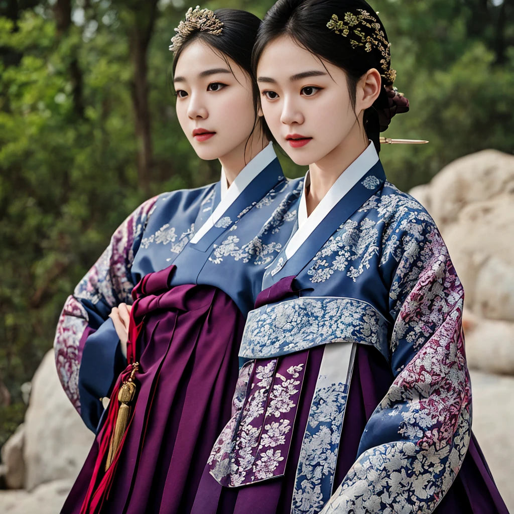 a korean actress starring in a fantasy television drama, film still, shot on a sony alexa, hanbok, edgEF, wearing edgEF eastern clothing, dangui, detailed face, detailed eyes, intricate details, film grain, skin details, high detailed skin texture, 4k, sharp focus, masterpiece, award winning photo, analog style photo, film grain, Full shout