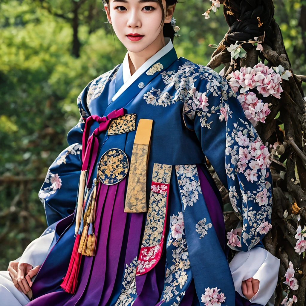 a korean actress starring in a fantasy television drama, film still, shot on a sony alexa, hanbok, edgEF, wearing edgEF eastern clothing, dangui, detailed face, detailed eyes, intricate details, film grain, skin details, high detailed skin texture, 4k, sharp focus, masterpiece, award winning photo, analog style photo, film grain, Full shout