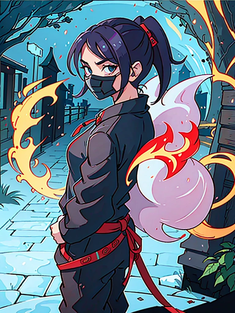 man,I set RGB ,RGB Ninja Costume , There are 8 dragons in the back gate. , mask