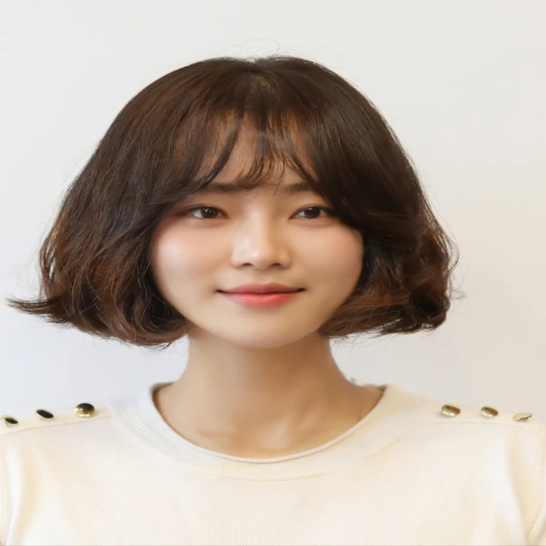 Best Quality, 8k, Masterpiece, (Portrait: 1.3), (photo realistic:1.4), (hyper realistic:1.4), Sharp Focus, looking at viewer, (smoother lighting:1.1), (increase cinematic lighting quality:0.9), realistic lighting, backlighting, light on face, ray trace, (brightening light:1.2), (Increase quality:1.4), sharp detail, (best quality real texture skin:1.4), finely detailed eyes, black_eyes, finely detailed face, 25 year old Korean woman