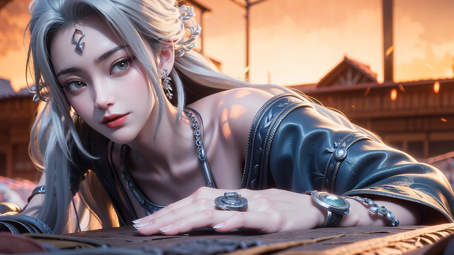 A beautiful young woman,Wearing pajamas,Lying on the bed,barefoot,Wearing a dress,Lie flat on your bed,Cross-legged,Full body shot,(Best picture quality,4K,8k,high-definition,excellent work:1.2),Ultra Detail,Delicate eyes,Delicate lips,Extremely detailed face and eyes,Long eyelashes,Natural light,Warm colors,Soft Focus,Chiaroscuro,Deep scene