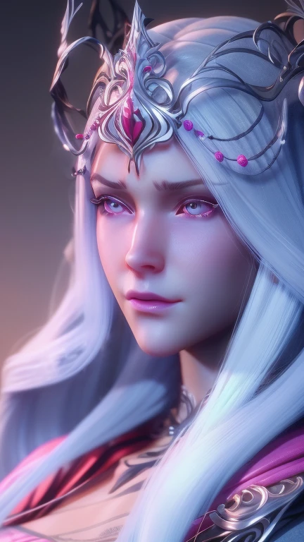 high quality, best quality, photo-realistic, raw-photo, realistic, ultra realistic 8k cg, ultra-detailed, High definition, masterpiece, 1girl, long hair, white hair, pink eyes, detaile face and eyes, close-up, intricate details, detailed texture, finely detailed,