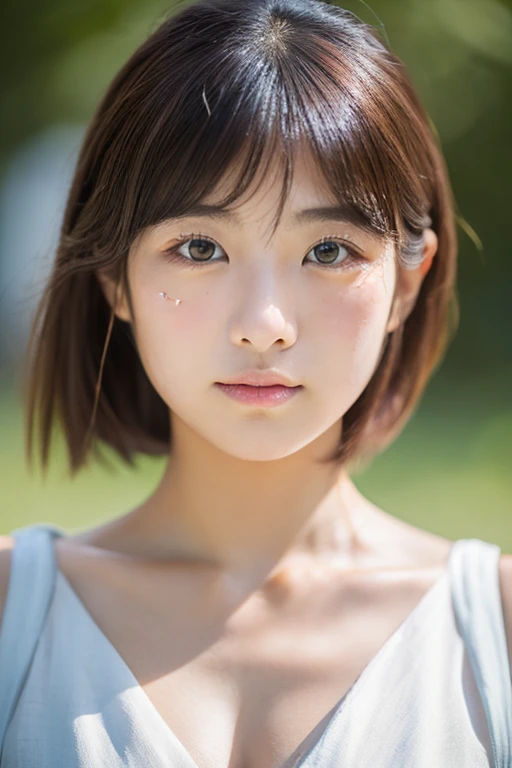 lens: 135mm f1.8, (Highest quality), (Cute Japan Junior High School Girls), (Moisturized lips), Narrow eyes, double eyelid, Delicate clavicle, Flat Chest , I&#39;m ashamed of my smallness, Underdeveloped breasts, smile, (Spotted sunlight: 1.2), Professional Lighting, (Trendy clothing), (Sunburned skin: 0.2), Full body photo, Full Body Focus, Beautiful and upright、A proper honor student、Kneel on the floor