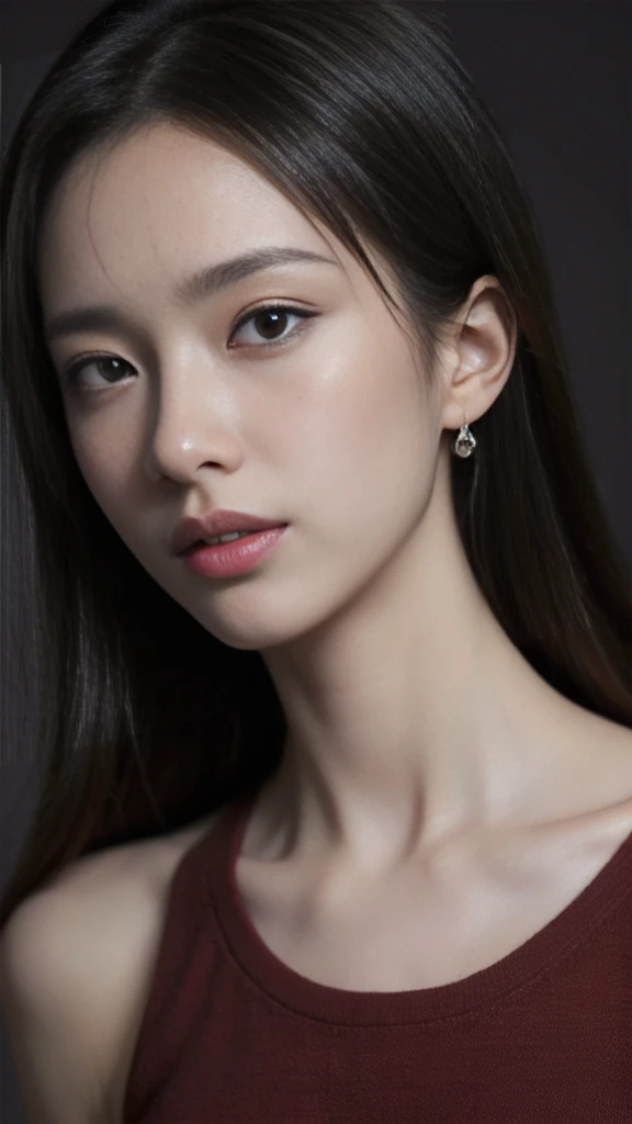 ((((highest quality))))、(((Ultra-precision CG16K wallpaper)))、(((masterpiece)))、(((Super detailed)))、(((super extreme details)))、1people's women、mature woman、25 year old woman、((Japanese face))、Embarrassing underwear、((very beautiful face))、((Yoko Minamino:1.5))、((Soft wave semi-long hair:1.3))、(shiny hair)、bangs up to eyebrows、beautiful brown hair、beautiful delicate eyes、brown eyes、raised eyebrows、high nose、small nostrils、small mouth、seductive lipouth slightly open、beautiful breasts、C cup size breasts、cleavage、plump body、perfect proportions、perfect anatomy、perfect composition、beautiful detailed shading、beautiful natural lighting、beautiful detail glow、Depth of bounds written、(((High chroma)))、(((real:1.9)))、((vivid:1.4))、((beautiful skin))、((skin texture))、((Realistic skin feel))、(((cowboy shot:1.5)))、((Angle seen from the front:1.5))、((smile:1.4))、(Eyes looking at me:1.3)、bright sunshine、(((Wrestling Stadium:1.3)))、(standing pose:1.5)、(((Wrestler's uniform:1.5)))、
