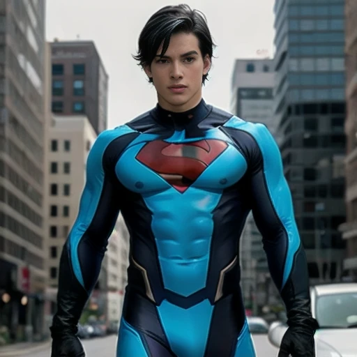Nightwing suit, cute young man