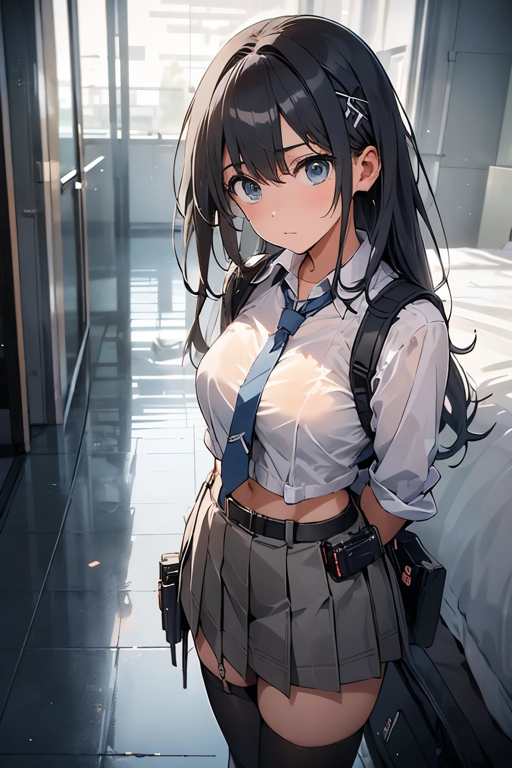 1 female, , high quality, masterpiece, Ultra-high resolution, , Cinema Lighting, , , 1 female, , high quality, masterpiece, Ultra-high resolution, , Cinema Lighting, , , And the suspenders with the cranes flying Moderate breasts Large Breasts Small face holster Lying in bed Looking up Sweat belt summer 脇Sweat Black Hole Gloves suit garterbelt Leg Links ズボンにbelt holster Hands behind your back Anxious expression Looking up Anxious face Knee-high Knee socks Knee-highソックス garterbelt garter ふとももにgarterbelt Checkered mini skirt Necktie Headband ribbon Panty shot スカートの隙間 Armament Handgun handcuffs Cable ties レッグholster holster Hands behind your back Anxious expression Looking up Anxious face 足を横に開く Armament Cable ties レッグholster holster See-through clothing heavy rain Getting wet in the rain